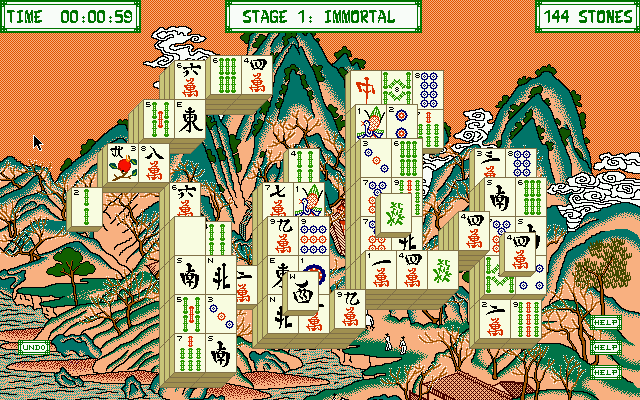 Let's Play Shangai [Falcon030] atari screenshot